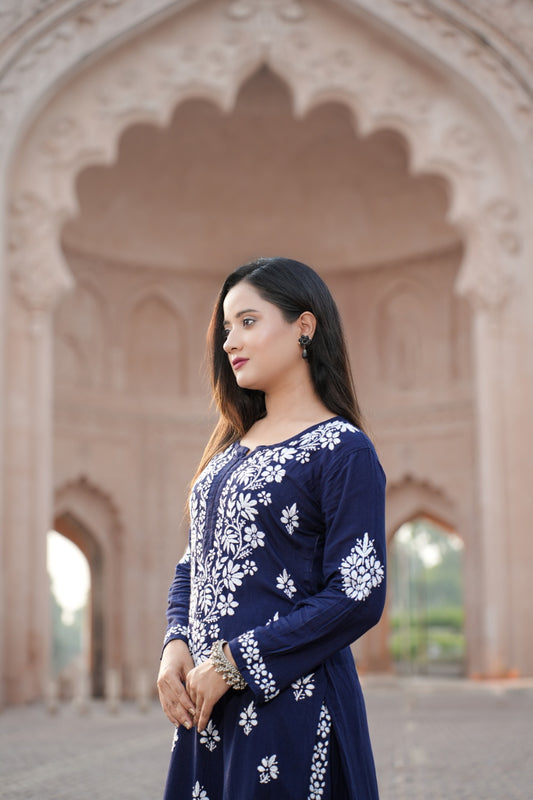 Chikankari Plazoo set