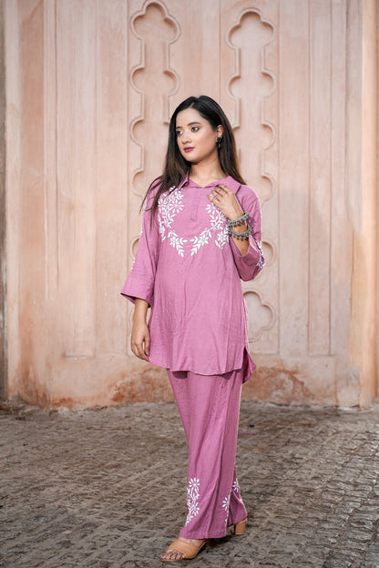 Chikankari Co-rd Set
