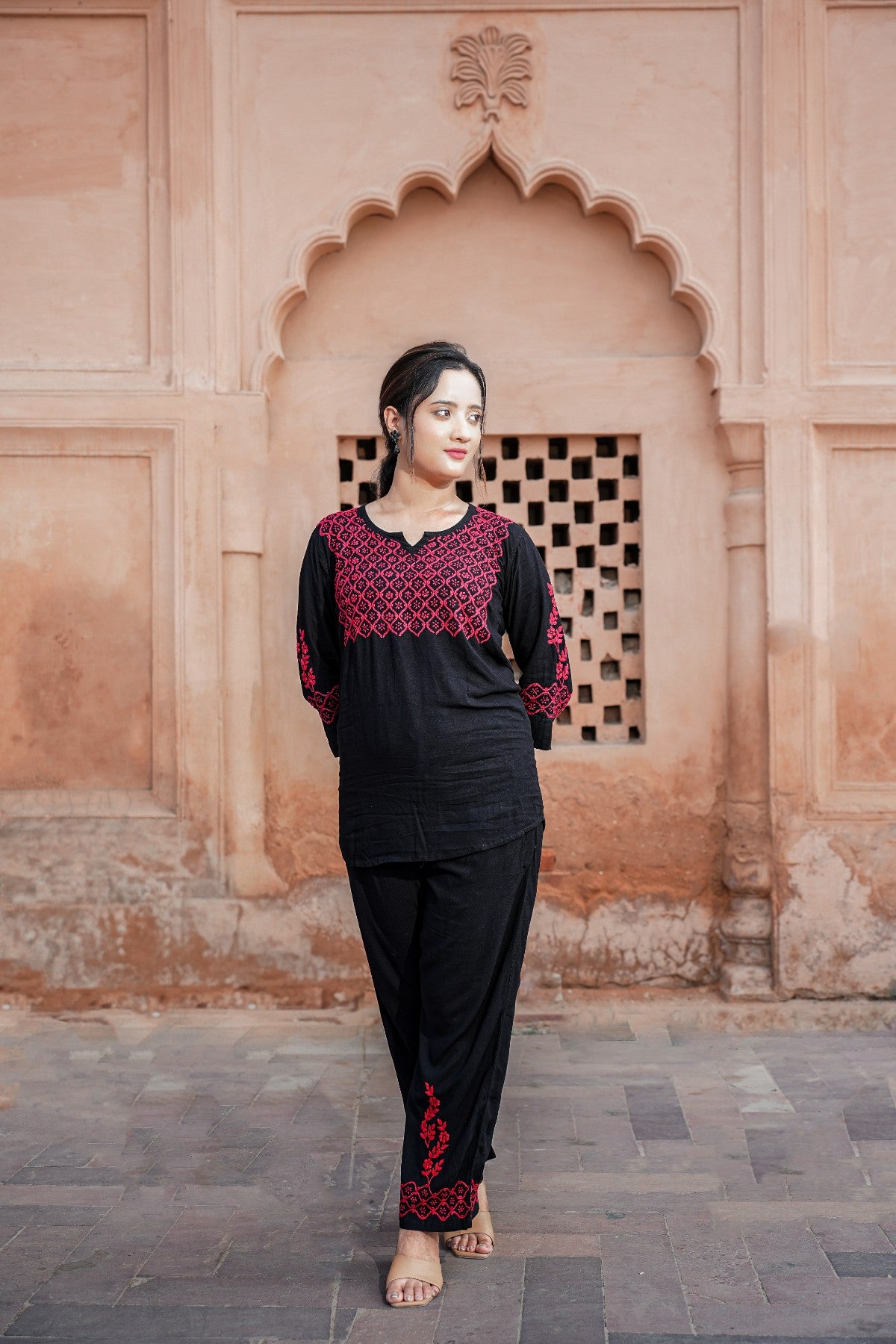 Handcrafted Chikankari Co-ord Set – Grace in Every Thread
