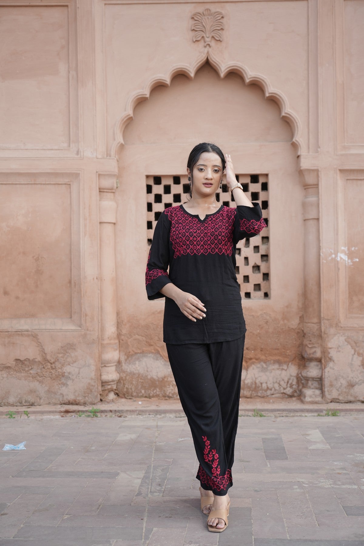 Handcrafted Chikankari Co-ord Set – Grace in Every Thread