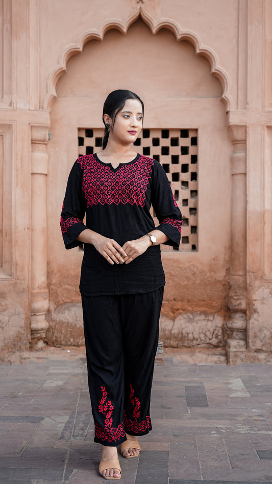 Handcrafted Chikankari Co-ord Set – Grace in Every Thread